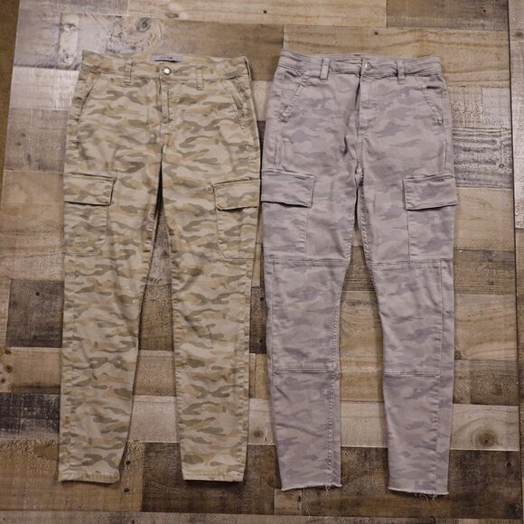 Joe’s Jeans Women’s Size 28 Camo Cargo Pants Bundle – 2 Pairs - Picture 1 of 16